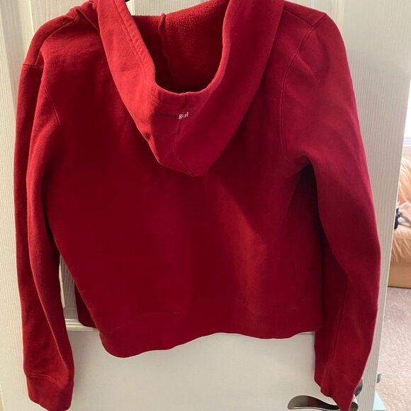 Tommy Hilfiger Vintage Red Cropped Zip-up Hoodie - Picture 6 of 6